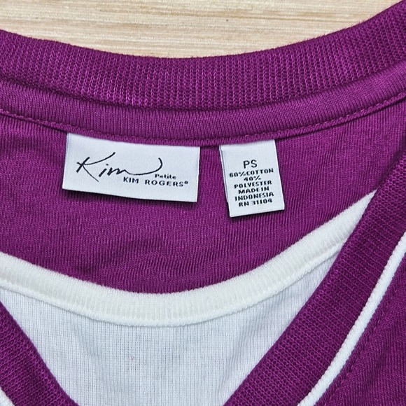 Kim Rogers Petite Small Purple Casual Hyper Fleece 2‎ Piece Lounge Set PS NEW - Picture 4 of 15